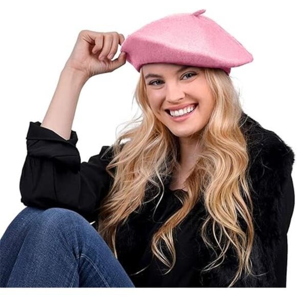 Solid Color French Beret Hat. Classic French, Casual and Chic Lightweight Cap - Picture 8 of 8